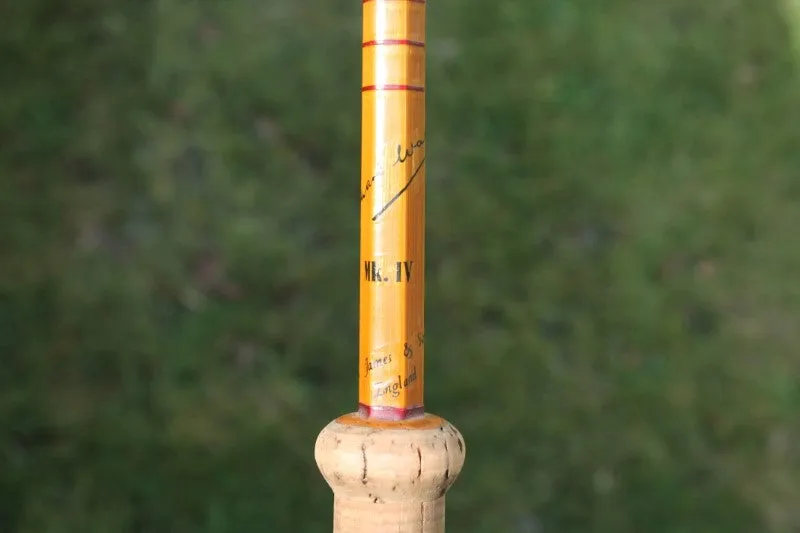 1 x B Jame And Son Richard Walker MK IV Split cane carp Fishing Rod. EXCELLENT!