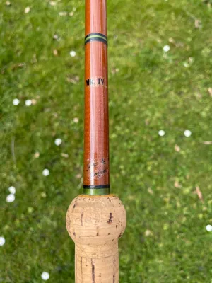 1 x B James & Son MK IV Rare Glass Vintage Carp Fishing Rod. 10’. Original Makers Bag.
