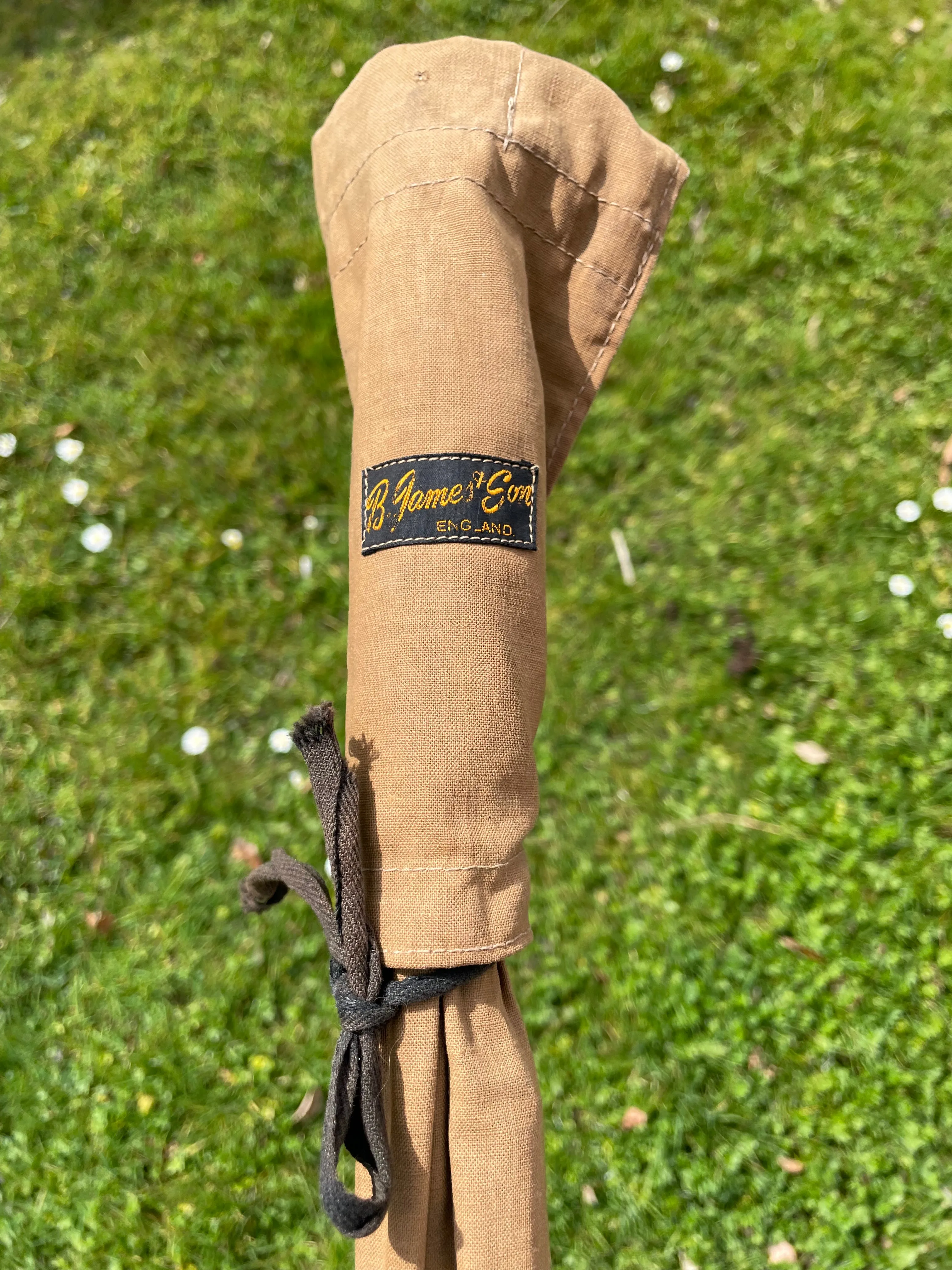 1 x B James & Son MK IV Rare Glass Vintage Carp Fishing Rod. 10’. Original Makers Bag.