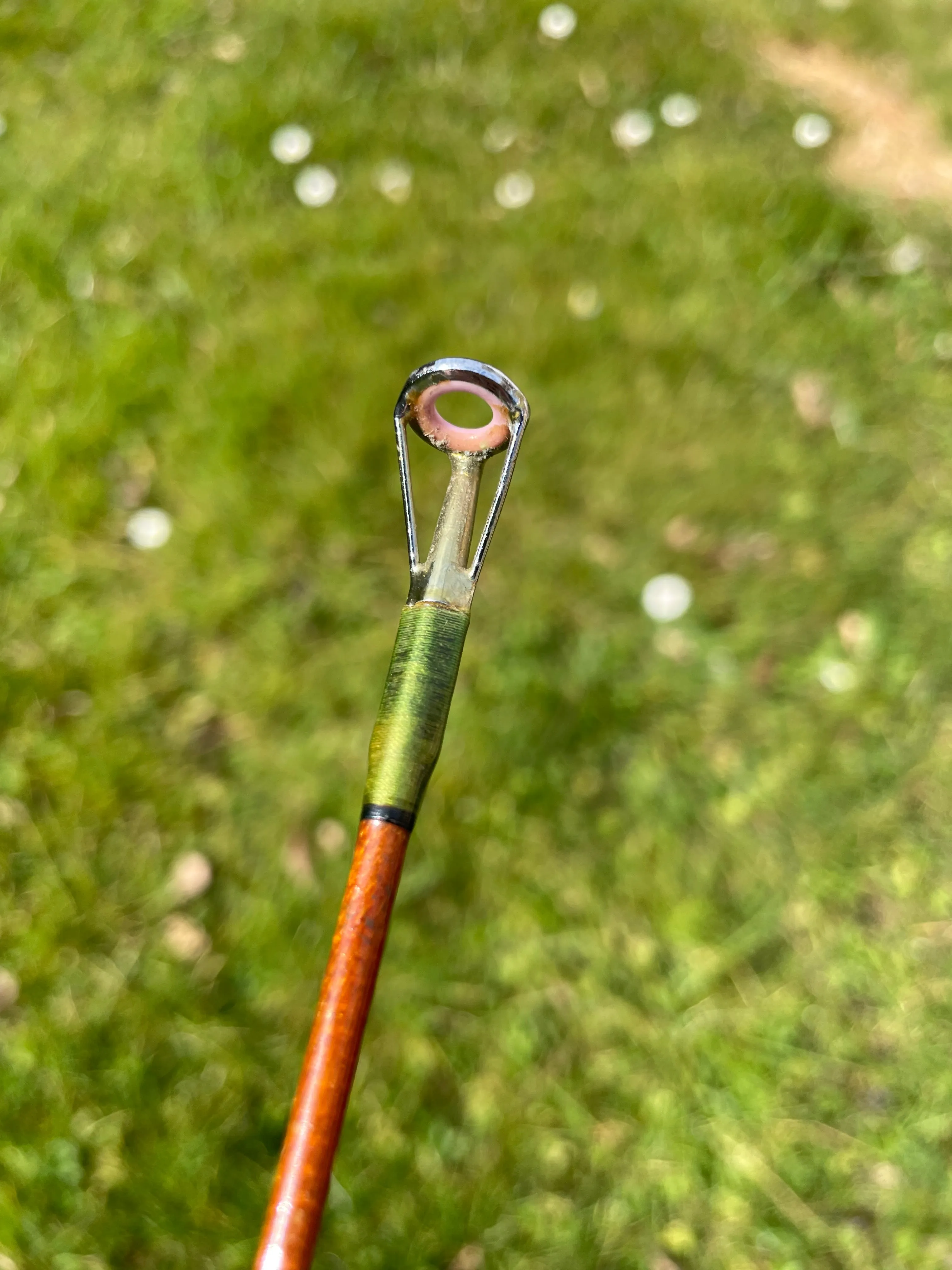 1 x B James & Son MK IV Rare Glass Vintage Carp Fishing Rod. 10’. Original Makers Bag.