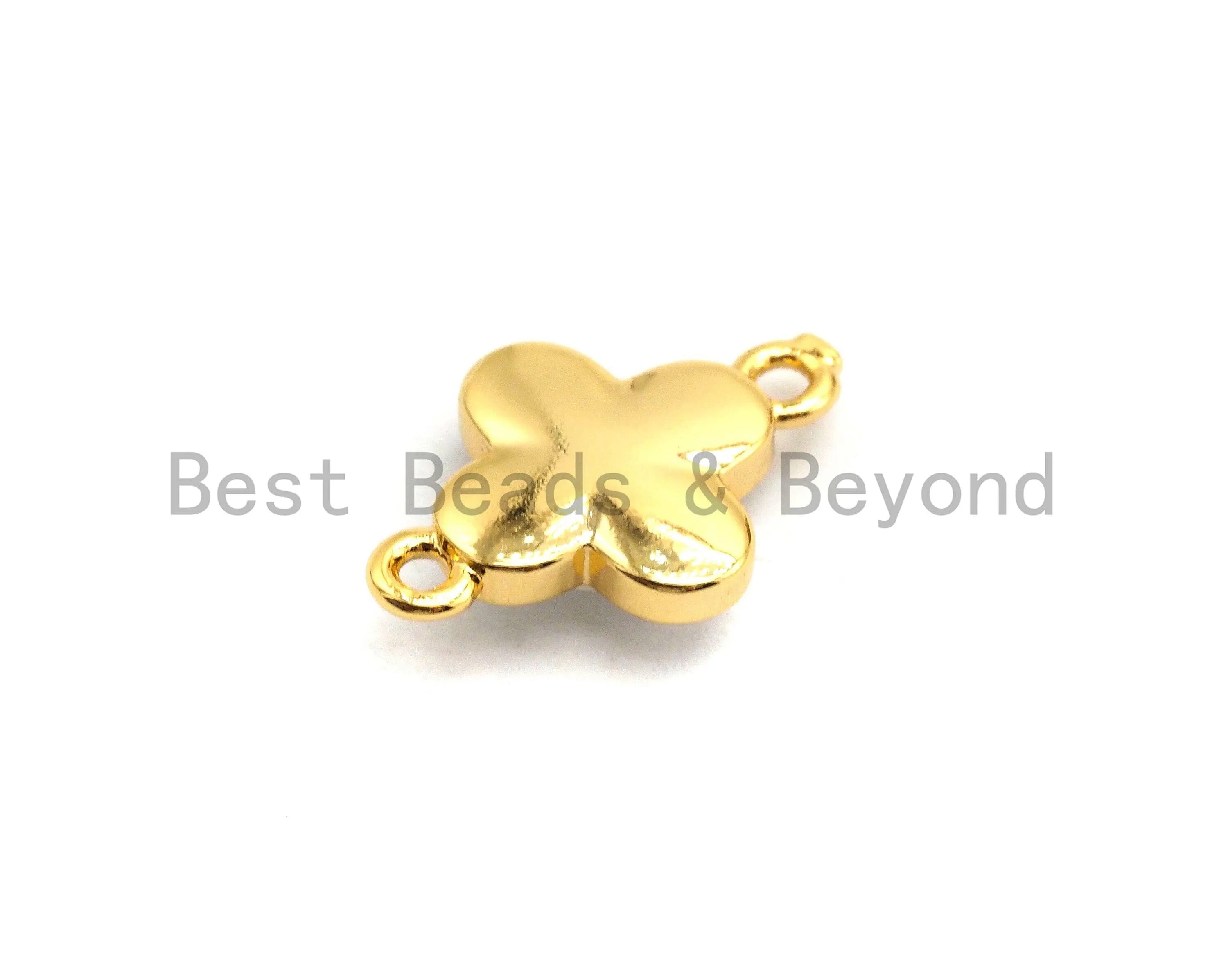 100% Natural White Shell Clover Connector for Earring/Bracel