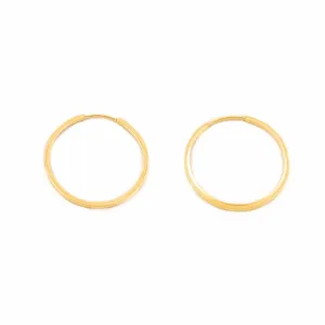 10kt Gold Sleeper Hoops