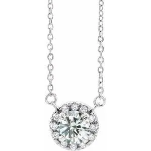 14K White 3/4 CTW Natural Diamond 16" Necklace
