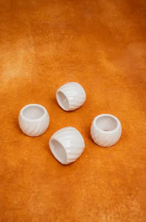 1970s Ceramic Napkin Rings.