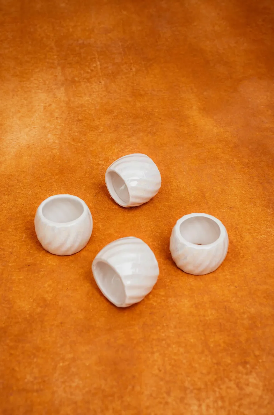 1970s Ceramic Napkin Rings.