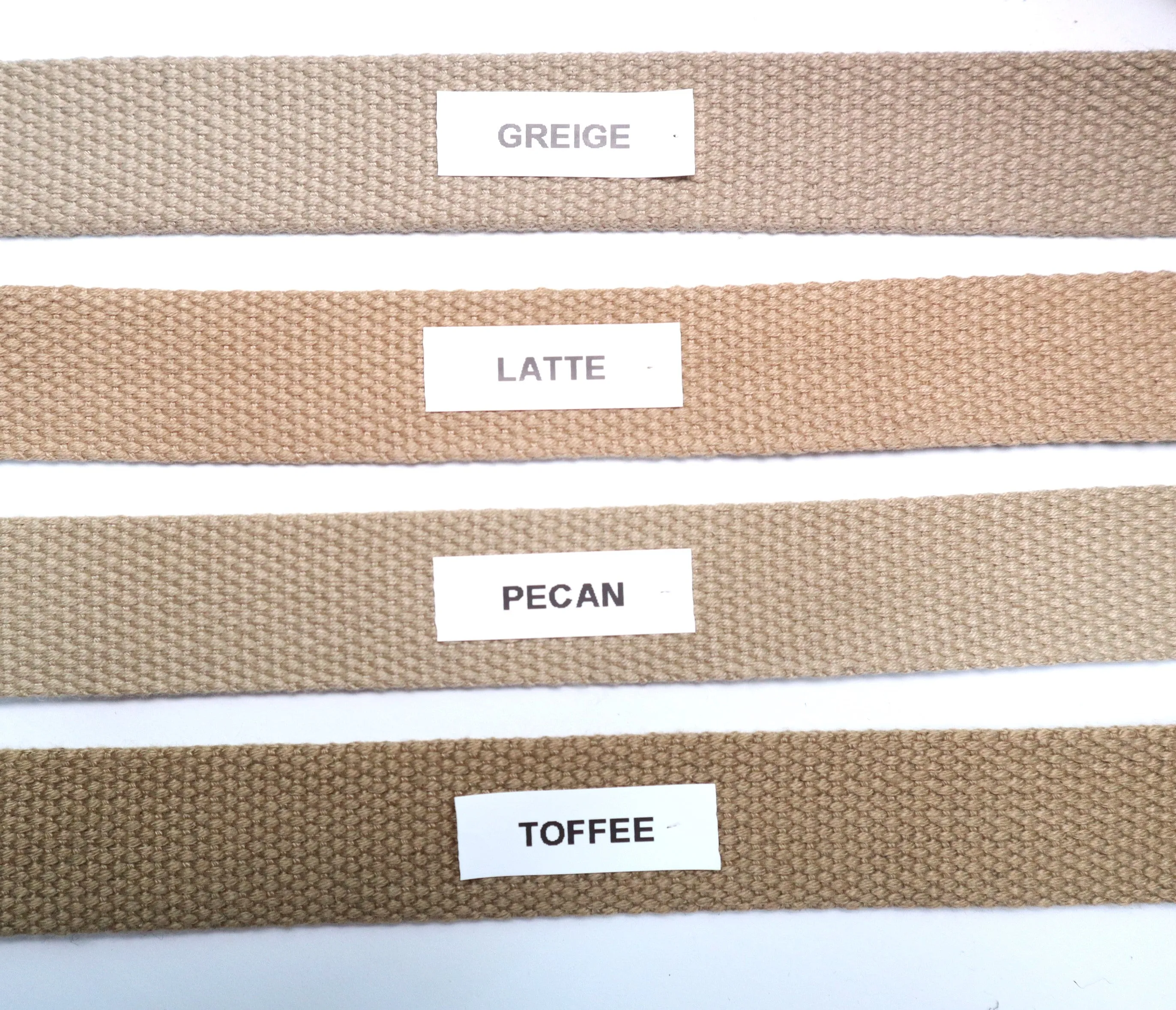 1" Webbing By the Yard  - Pecan