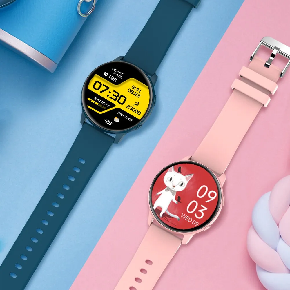 2022 New Smart Watch Women Full Touch Screen Sport Fitness Watch IP67 Waterproof Bluetooth For Android ios smartwatch Men box