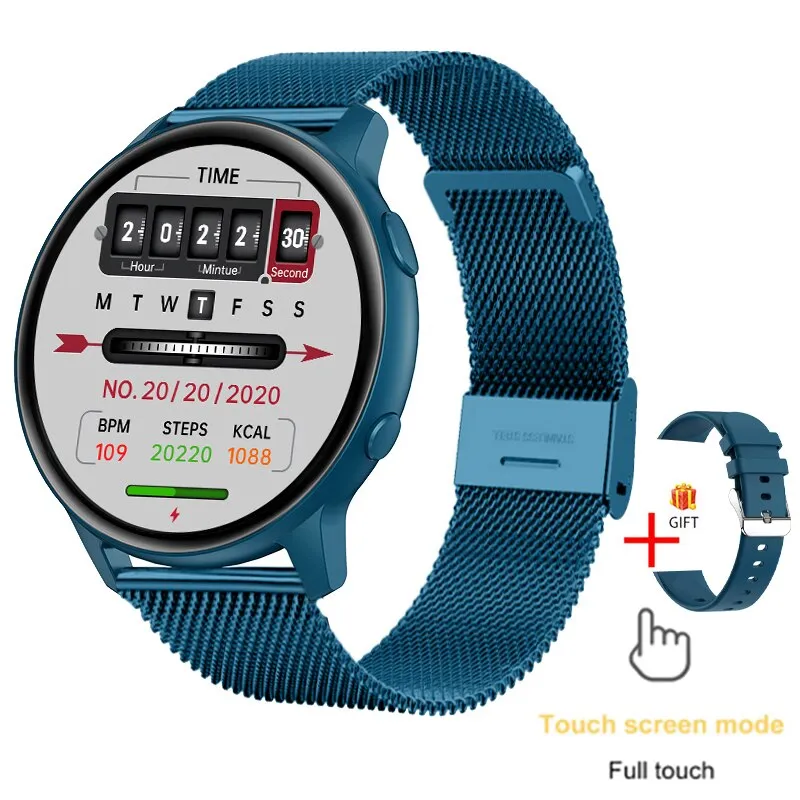2022 New Smart Watch Women Full Touch Screen Sport Fitness Watch IP67 Waterproof Bluetooth For Android ios smartwatch Men box