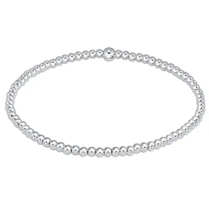 2.5mm classic sterling bead bracelet