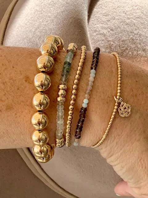 2MM Gold Bracelet with Fall Mix