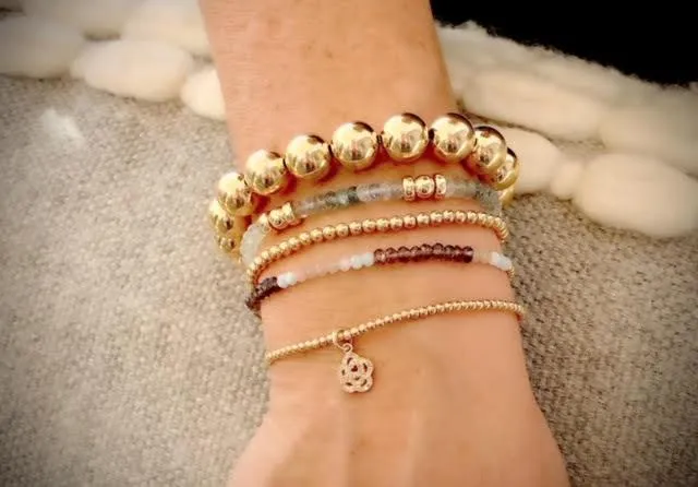 2MM Gold Bracelet with Fall Mix