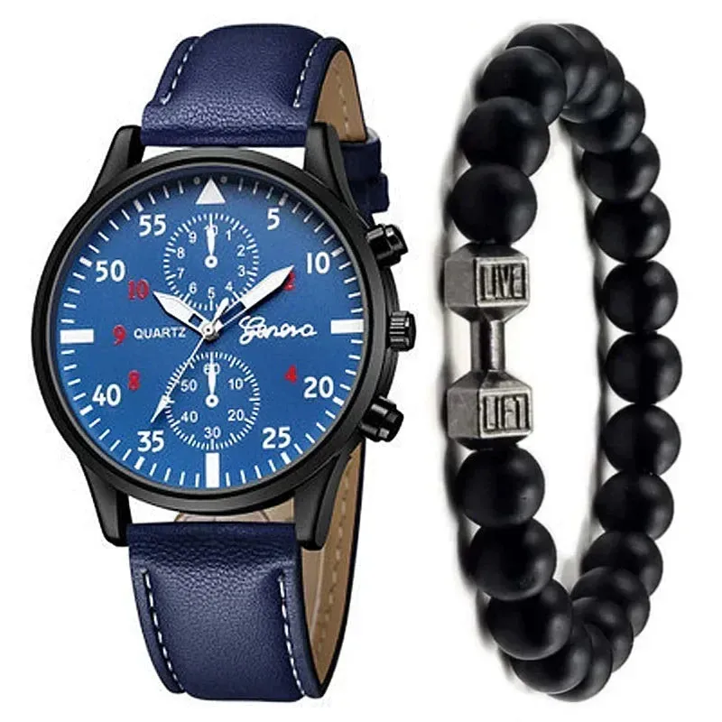 4/2/1pcs Men Sports Watches