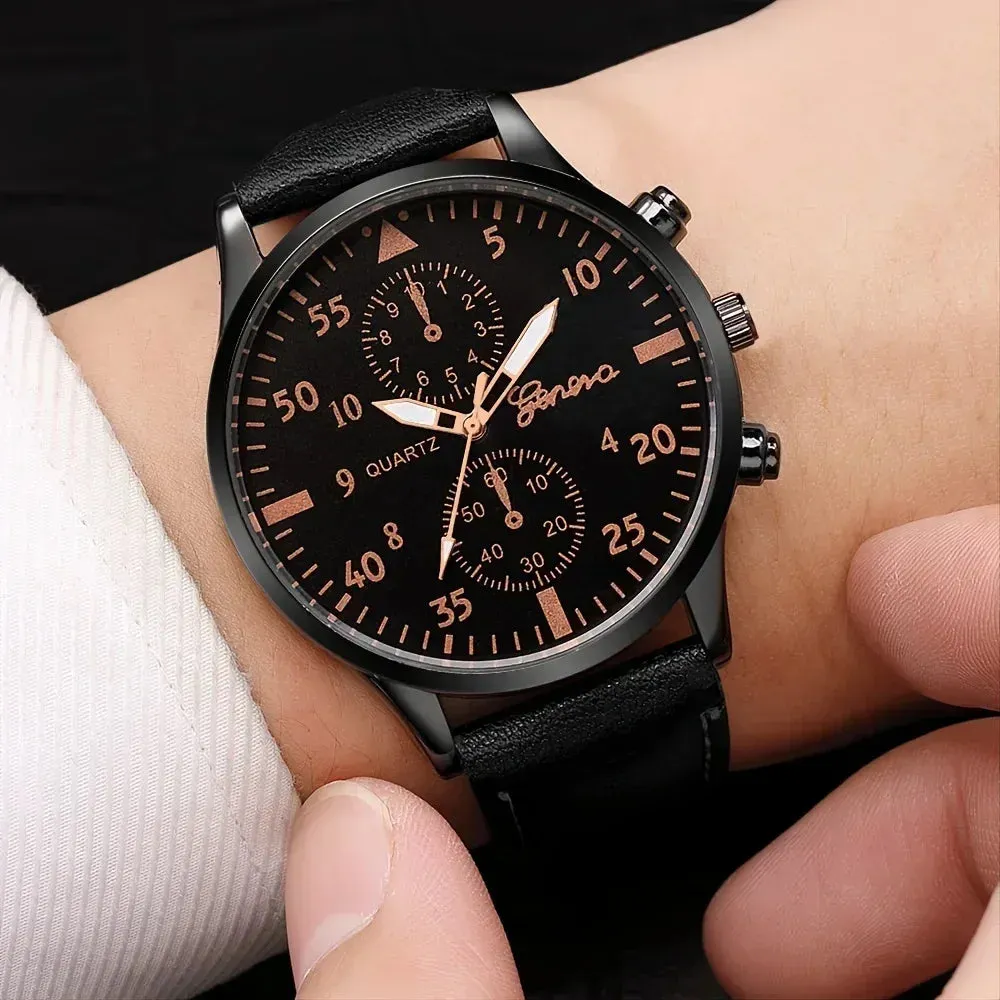 4/2/1pcs Men Sports Watches