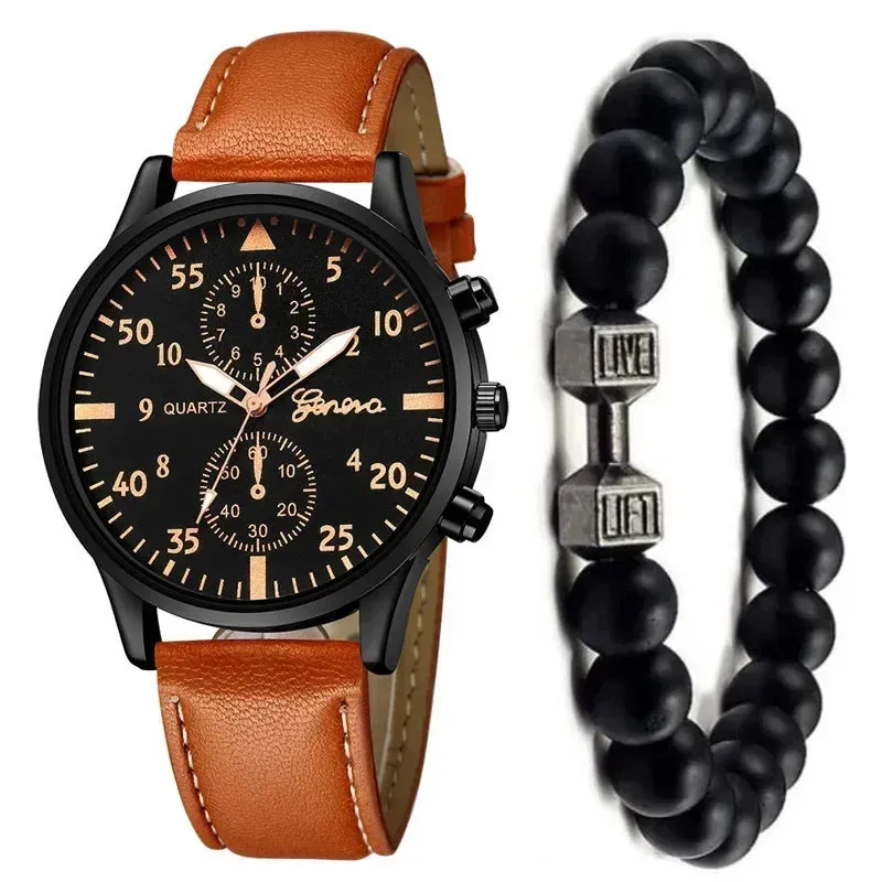 4/2/1pcs Men Sports Watches
