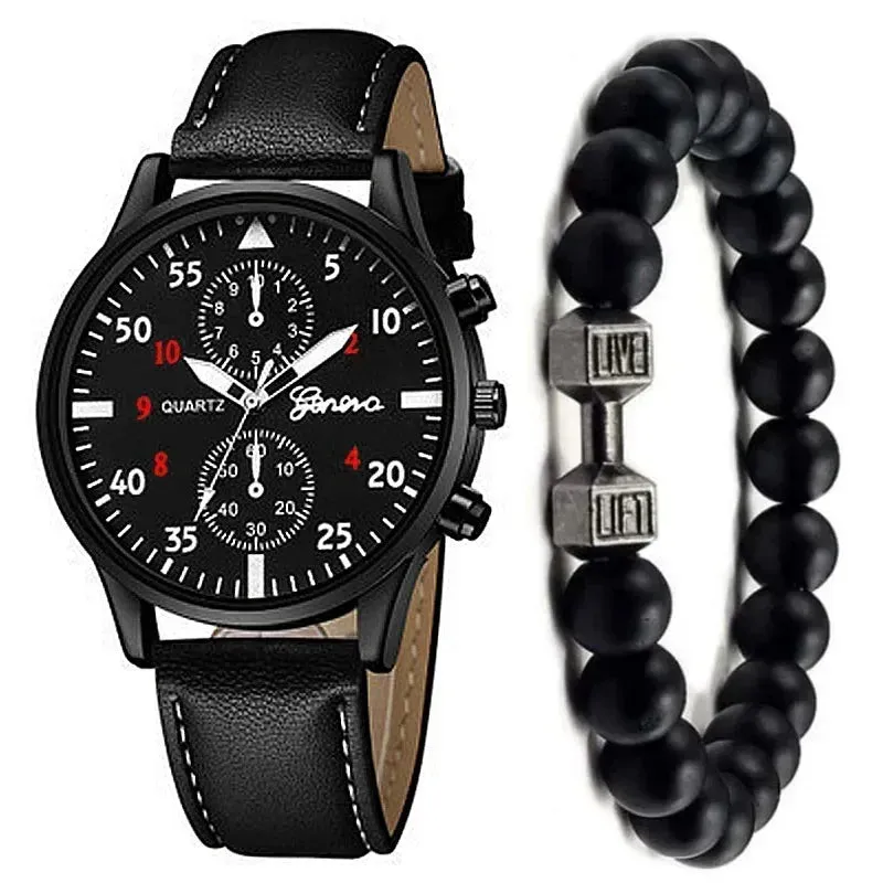 4/2/1pcs Men Sports Watches
