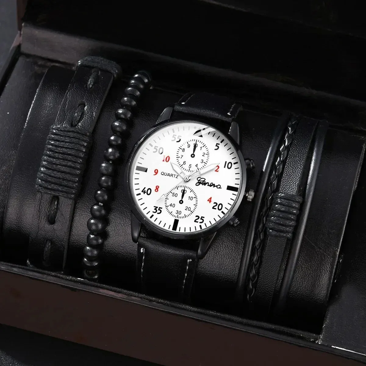 4/2/1pcs Men Sports Watches