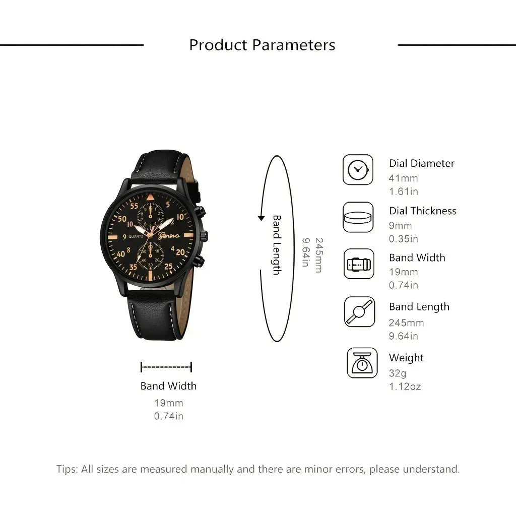 4/2/1pcs Men Sports Watches