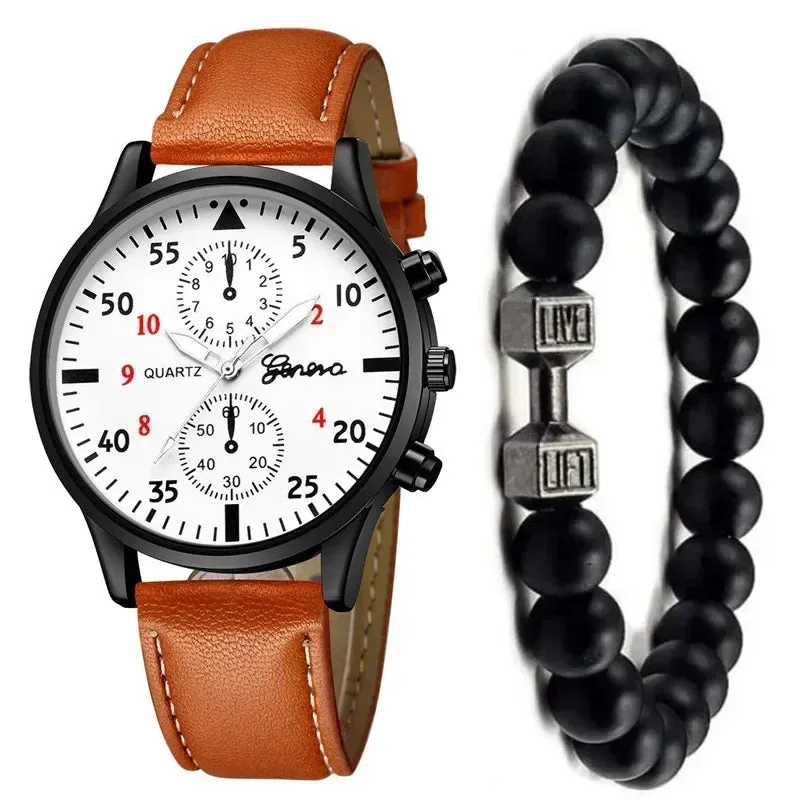 4/2/1pcs Men Sports Watches