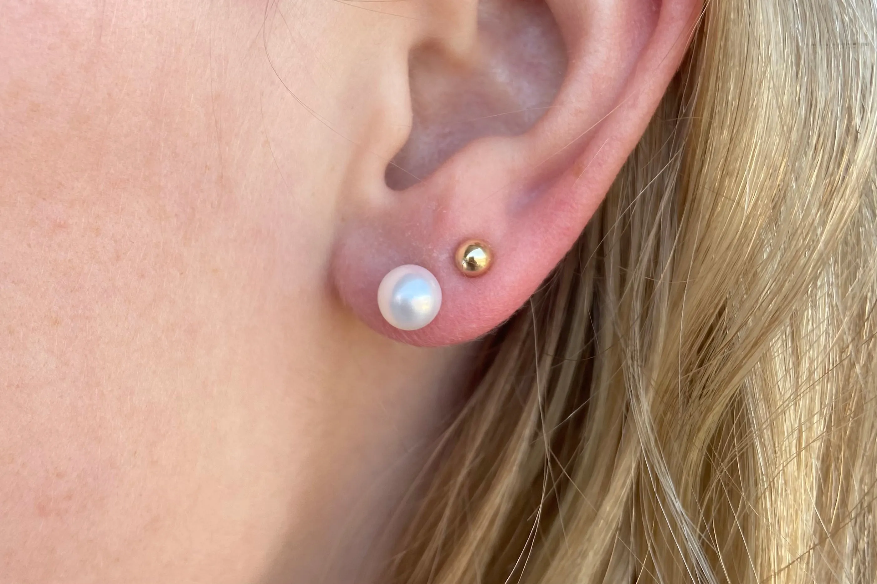 6mm pearl earrings