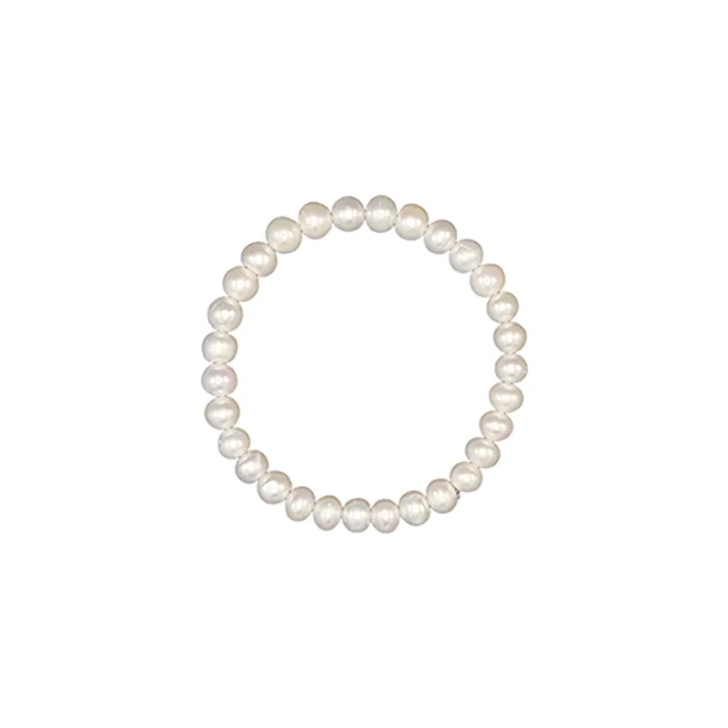704-01 | 7 MM ROUND PEARL BRACELET (WHITE)