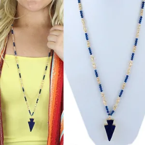 72200 - Arrow Natural Stone Necklace