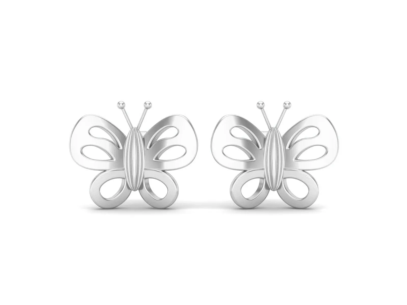 925 Sterling Silver Tiny Butterfly Stud Earrings for Women Gold Minimalist Earrings