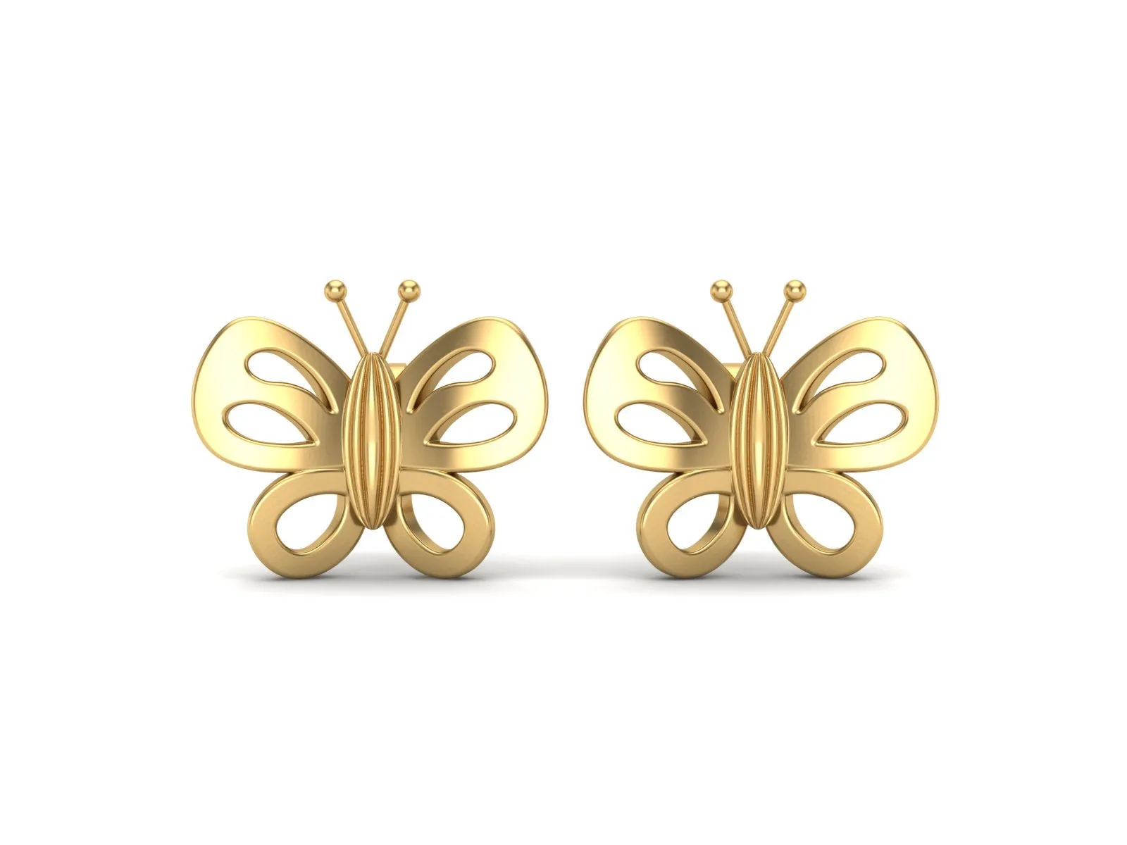 925 Sterling Silver Tiny Butterfly Stud Earrings for Women Gold Minimalist Earrings