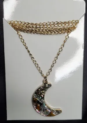 Abalone Crescent Necklace