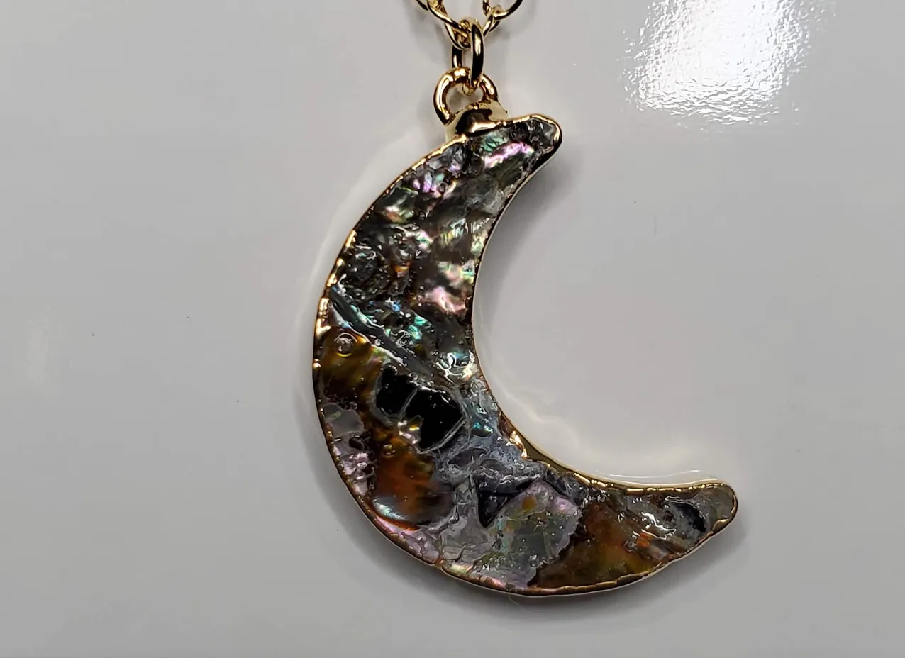Abalone Crescent Necklace