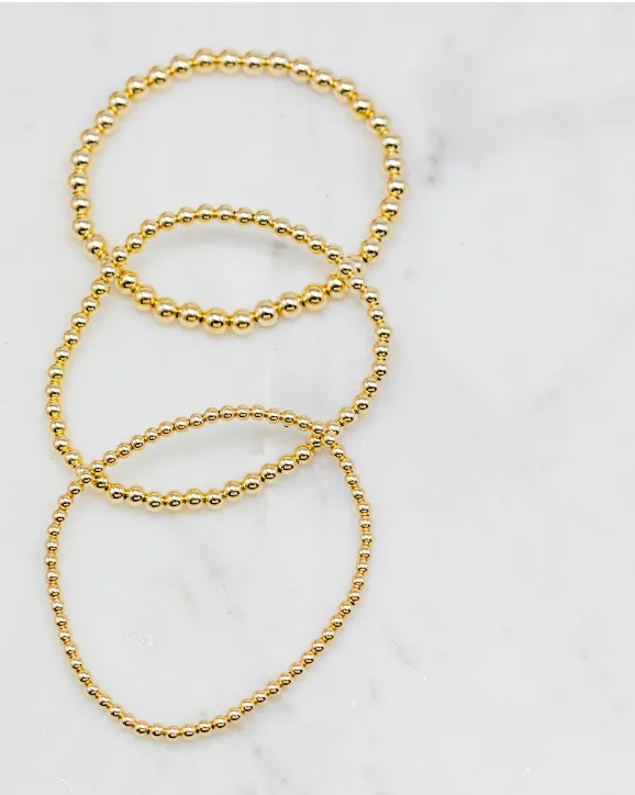 Alexandra Gioia Gold Filled Ball Bracelet 4mm