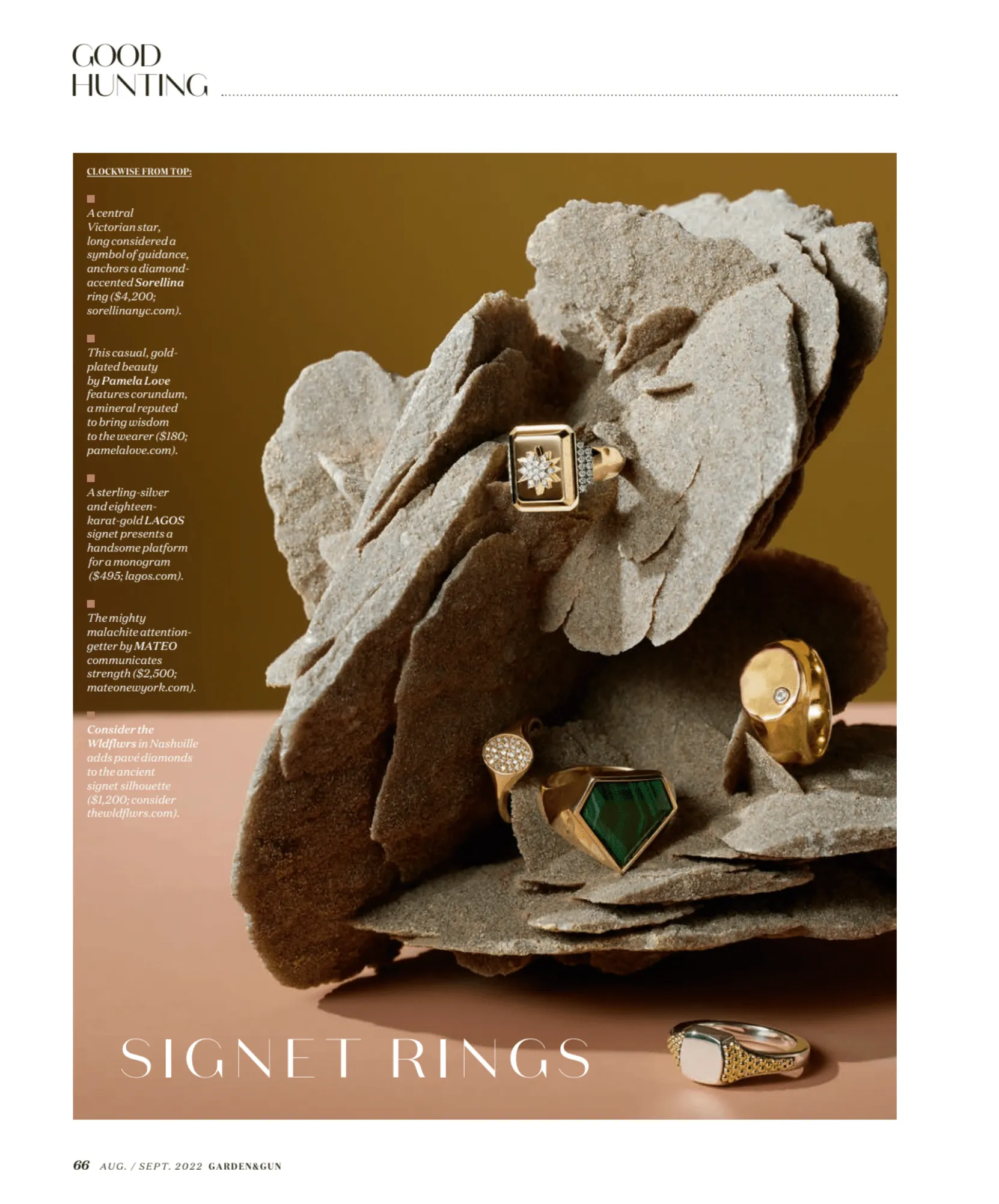 All-Gold Motif Signet Ring