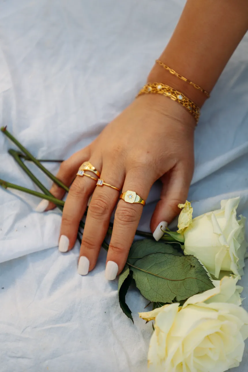 Amber Signet Ring