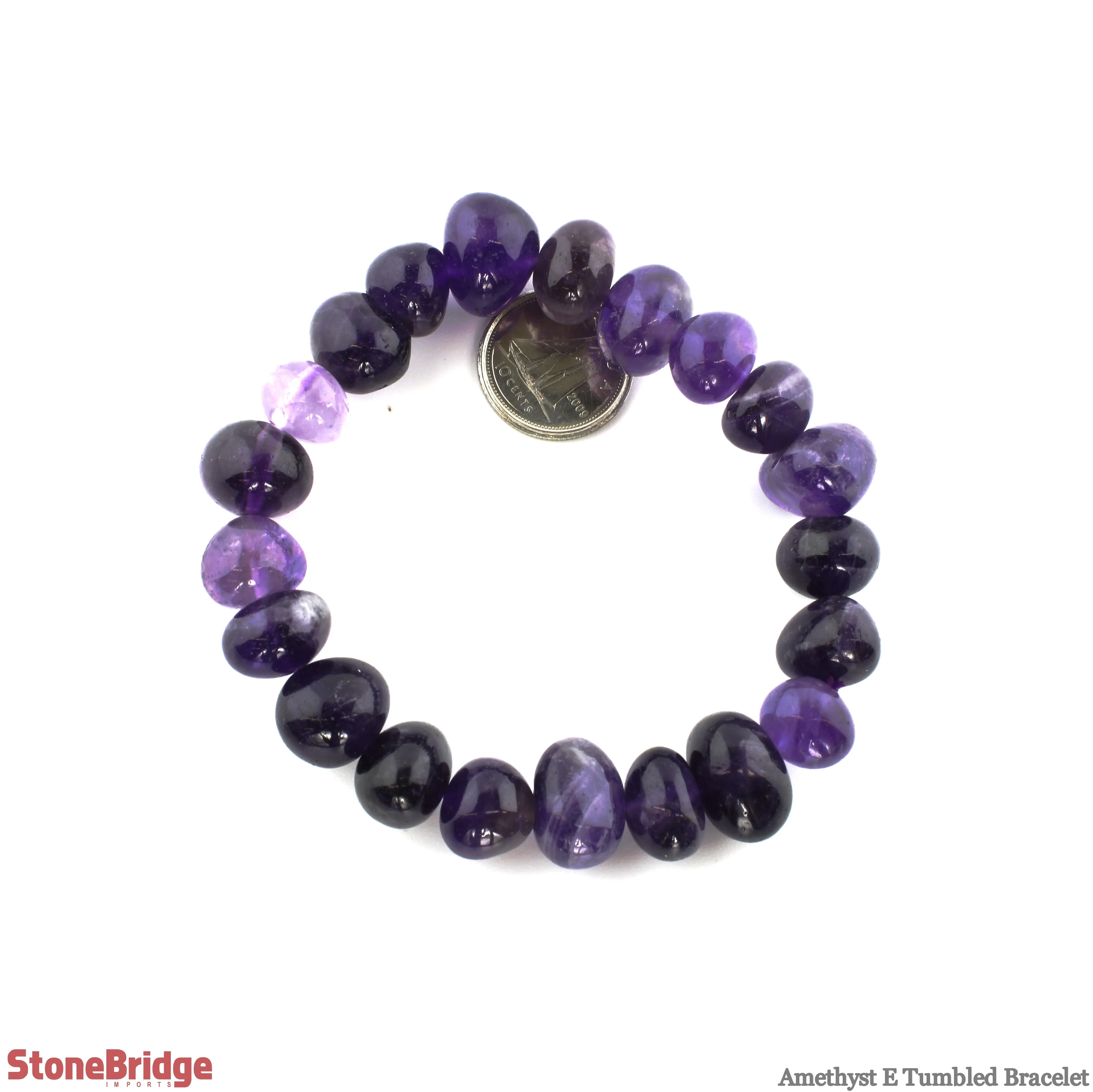 Amethyst E Tumbled Bracelets