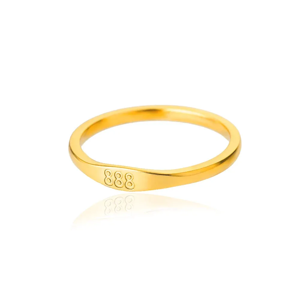 Angel Number Stainless Steel Rings