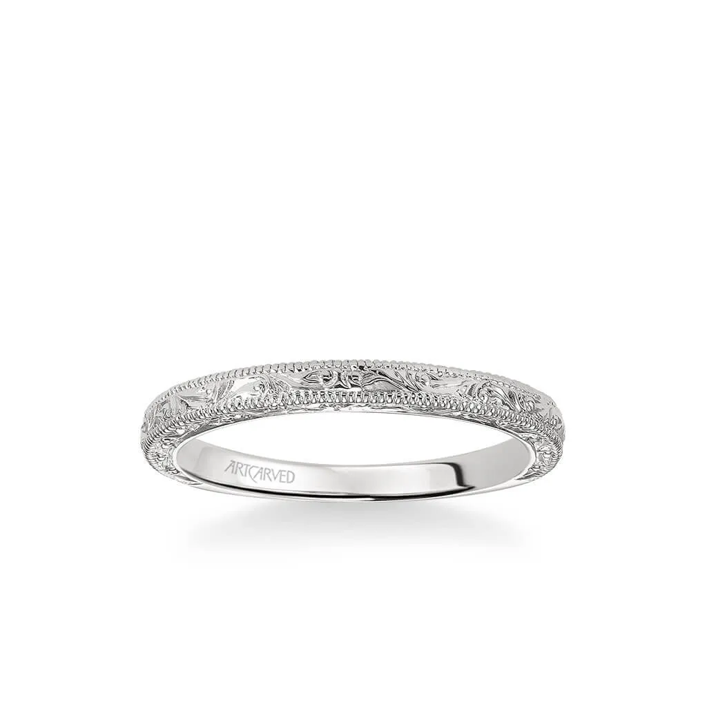 Artcarved "Bernadette" Engraved Wedding Ring