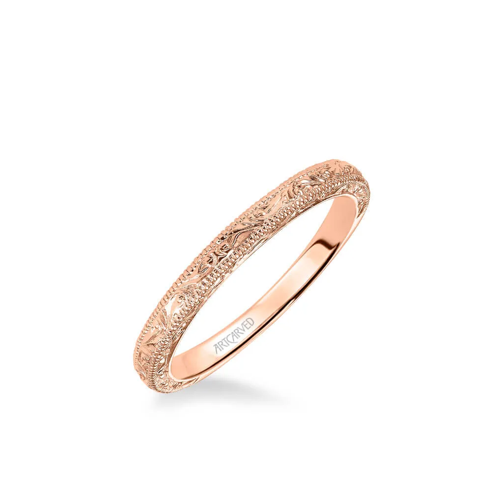 Artcarved "Bernadette" Engraved Wedding Ring