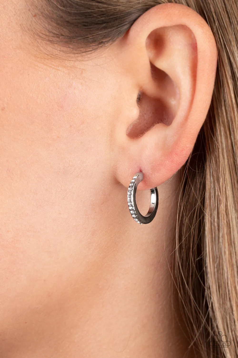 Audaciously Angelic - White (Rhinestone) Earring