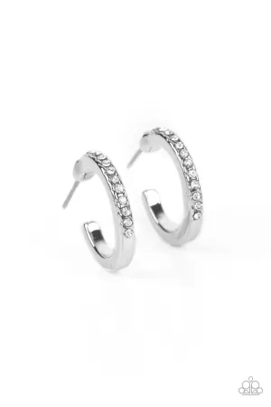 Audaciously Angelic - White (Rhinestone) Earring