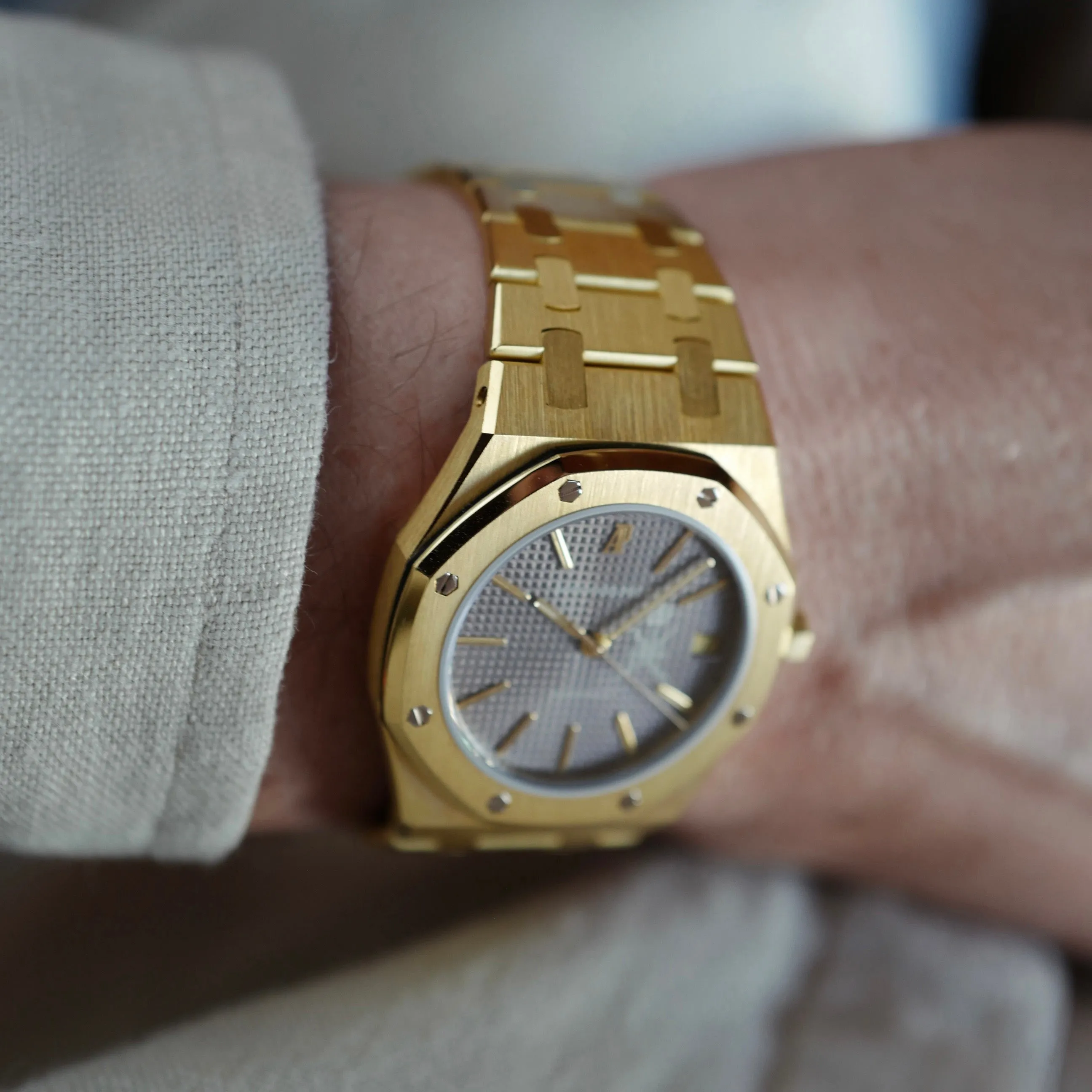 Audemars Piguet Yellow Gold Royal Oak Watch Ref. 4100 with Khanjar Emblem of Oman (Private Sale)