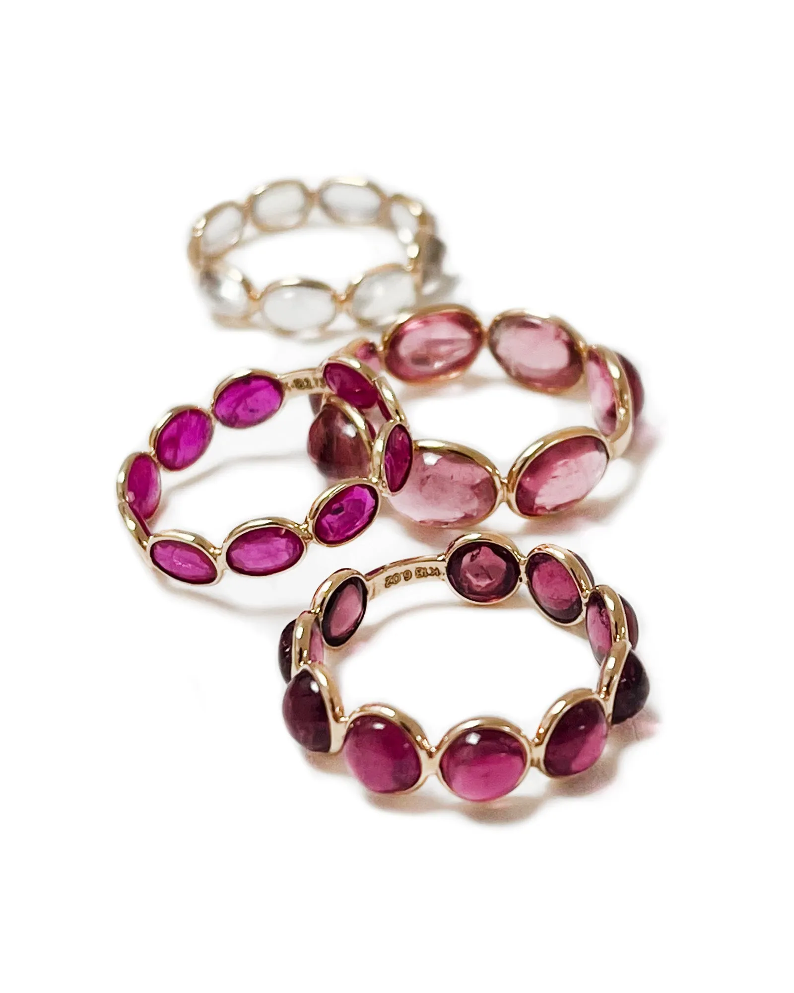 Aura Ring in Round Rubellite