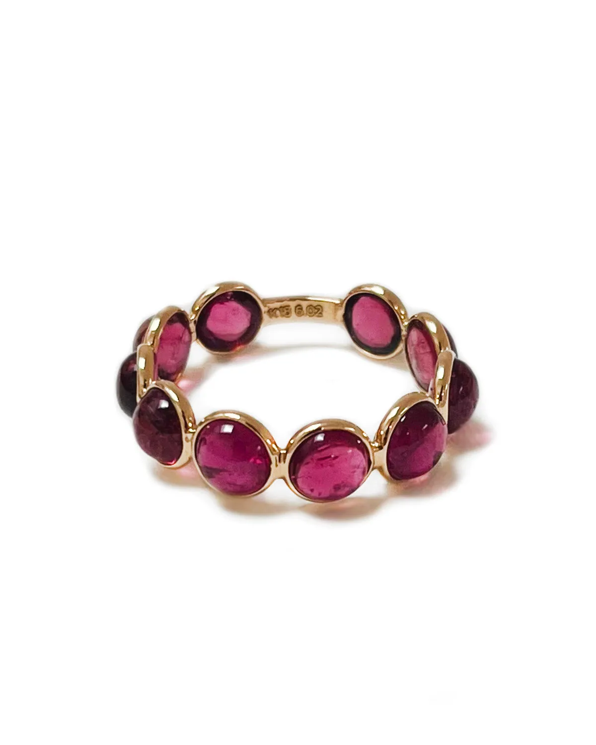Aura Ring in Round Rubellite