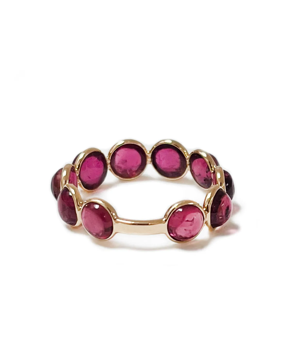 Aura Ring in Round Rubellite