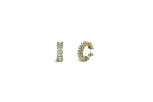 Ayo Baguette Hoop Earrings