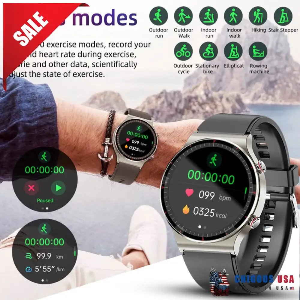 BEARSCOME CFDA ECG Blood Oxygen Heart rate Health Monitoring Smart Watch