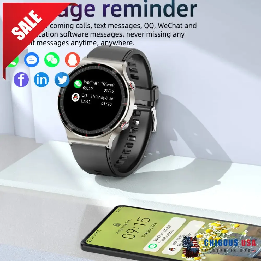 BEARSCOME CFDA ECG Blood Oxygen Heart rate Health Monitoring Smart Watch