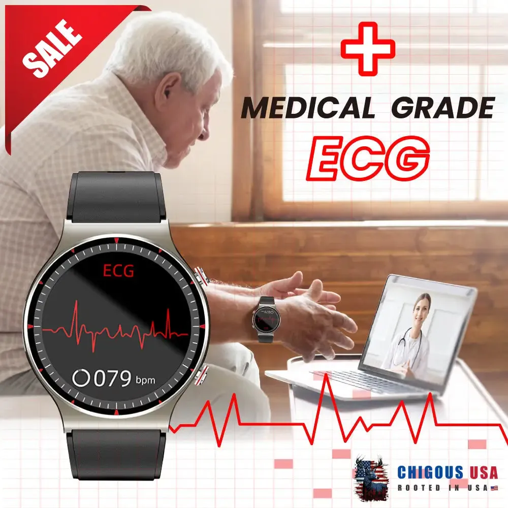 BEARSCOME CFDA ECG Blood Oxygen Heart rate Health Monitoring Smart Watch