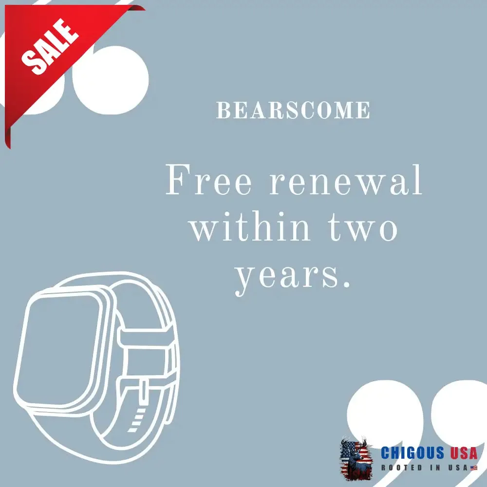 BEARSCOME CFDA ECG Blood Oxygen Heart rate Health Monitoring Smart Watch