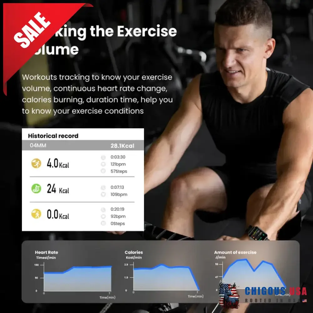 Bearscome CFDA RIG With ECG Blood Oxygen Sleep Monitoring Health Sports SmartWatch