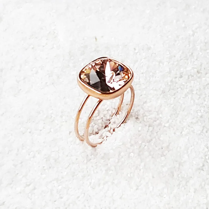 Bexley Swarovski Rose Gold Ring