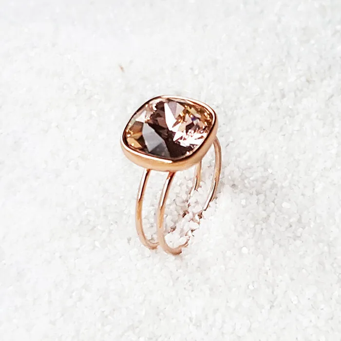 Bexley Swarovski Rose Gold Ring